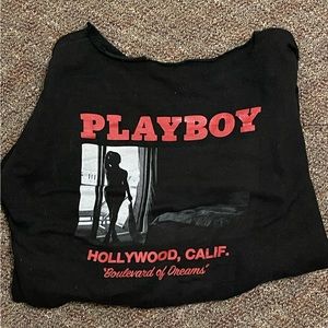 Homemade playboy crew neck (hood cut off)